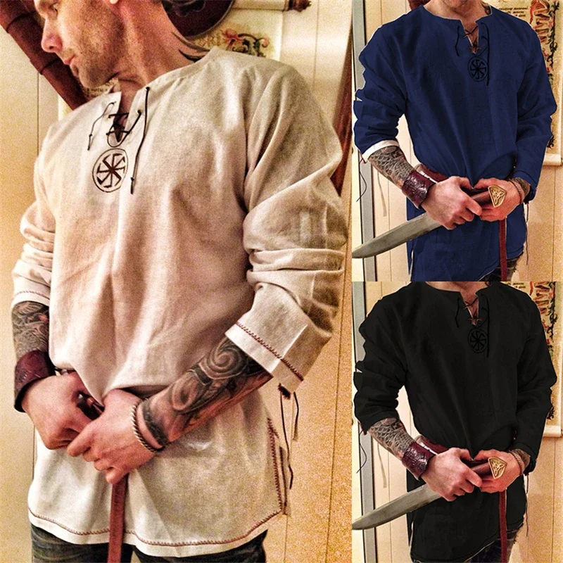 Рыцарь Косплей Средневековый Костюм Туника Костюмы на Хэллоуин для Мужчин