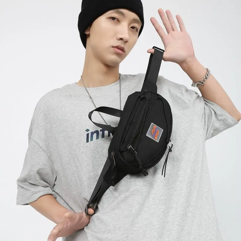 Mens Sports Chest Bag Summer Crossbody Shoulder Bag Canvas Small Shoulder Bag