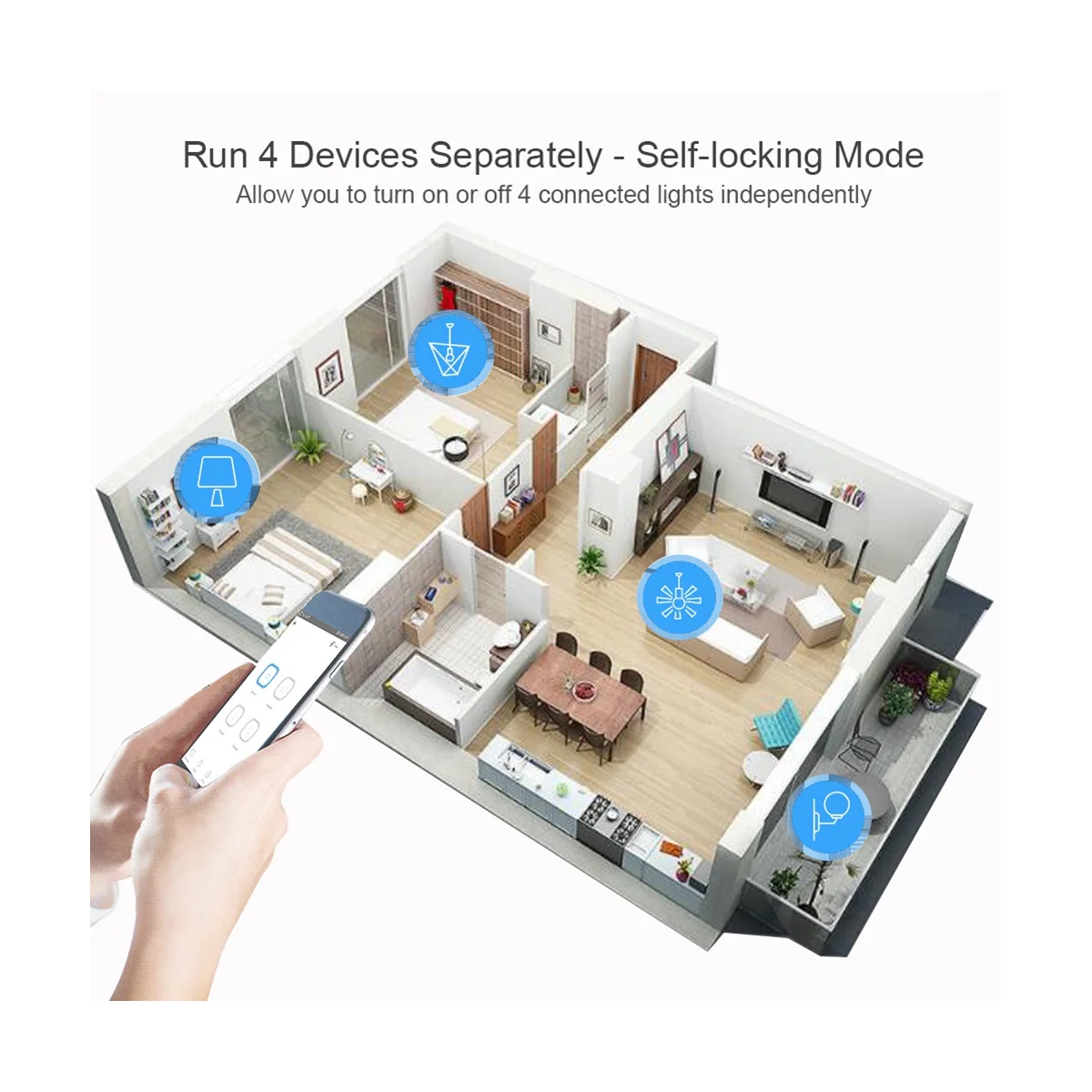 

Tuya Smart Switch WiFi Switch DIY Timer AC/DC 7-32V 4CH RF Smartlife Home Automation Module for Alexa Google Home