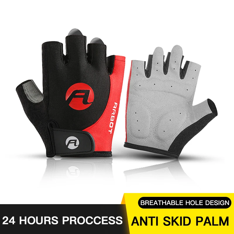 Cycling Gloves Shockproof Breathable Half Finger Gloves Men Women Bicycle Gloves Bike Gloves Motobicycle Gloves