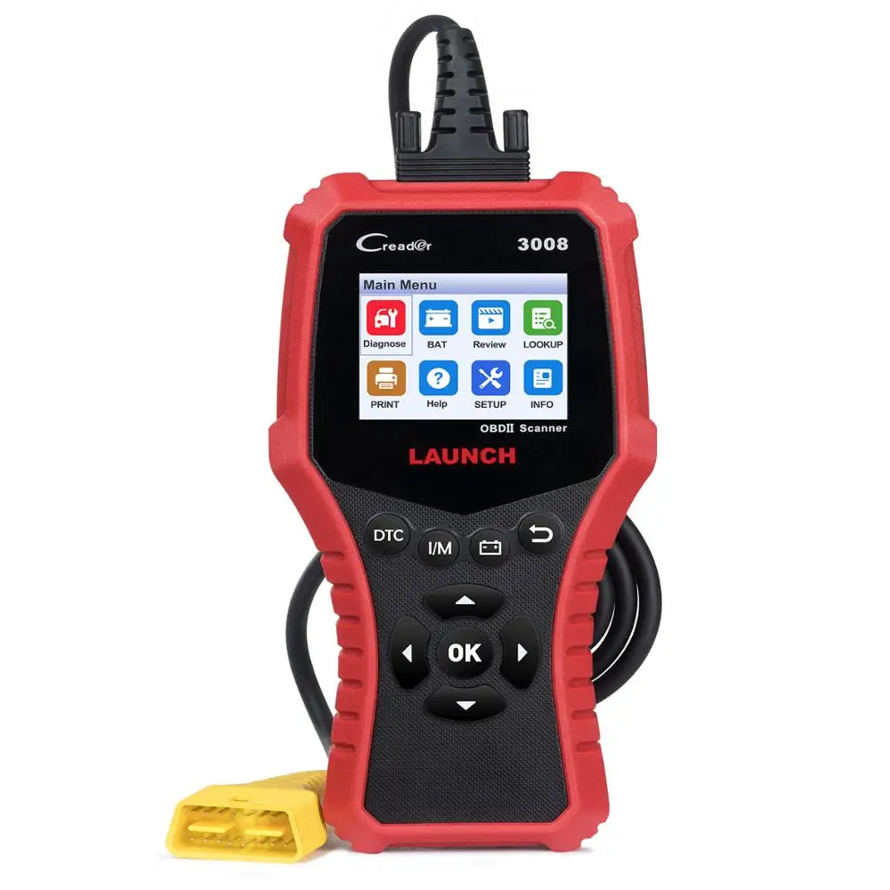 

Автомобильный сканер LAUNCH X431 CR3008 OBD2, OBD 2 устройство для считывания кодов OBDII, диагностический инструмент, бесплатное обновление