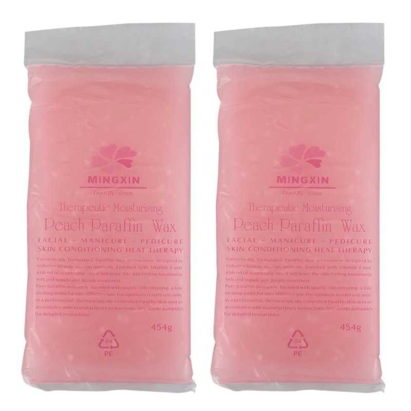 

2X 450G Paraffin Wax Bath Nail Art Tool For Nail Hands Paraffin Art Care Machine Paraffin Bath For Hands, Pink