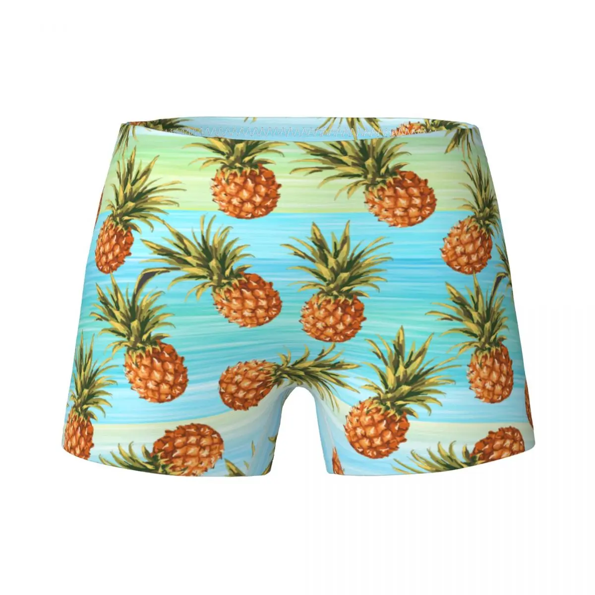 

Young Girls Pineapple Fruit Blue Green Stripes Boxers Child Cotton Cute Underwear Teenagers Underpants Soft Shorts 4-15Y
