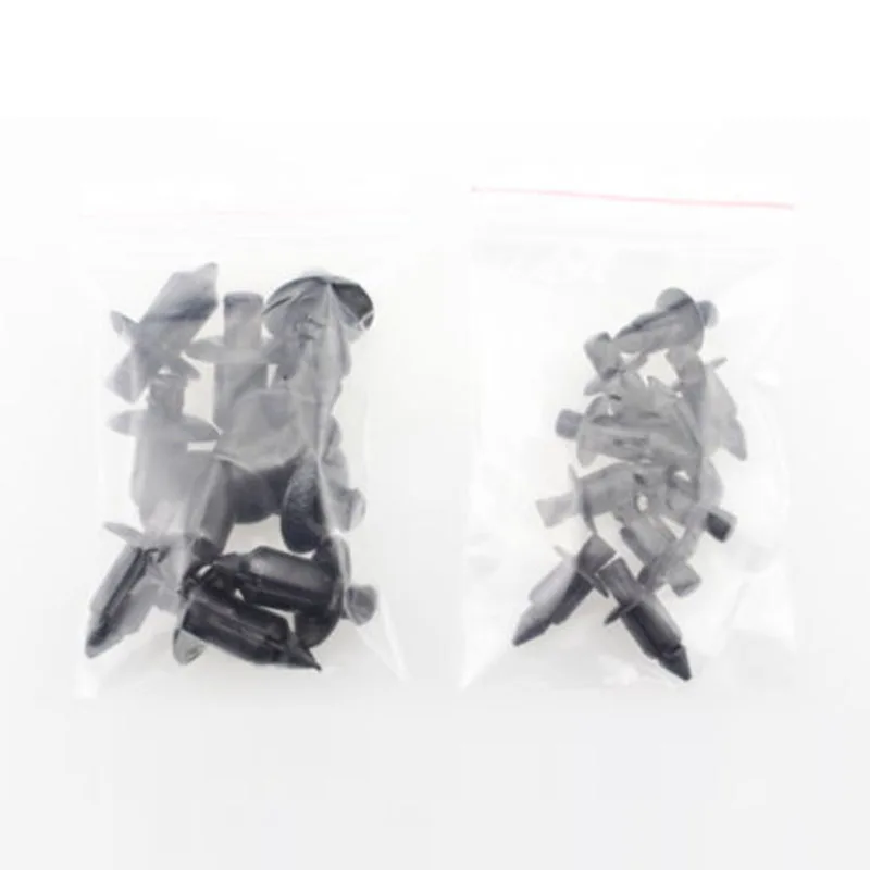 

Replacement Car 20pcs/Set Clips 6mm Nylon Push-in Shields 2 Type Black