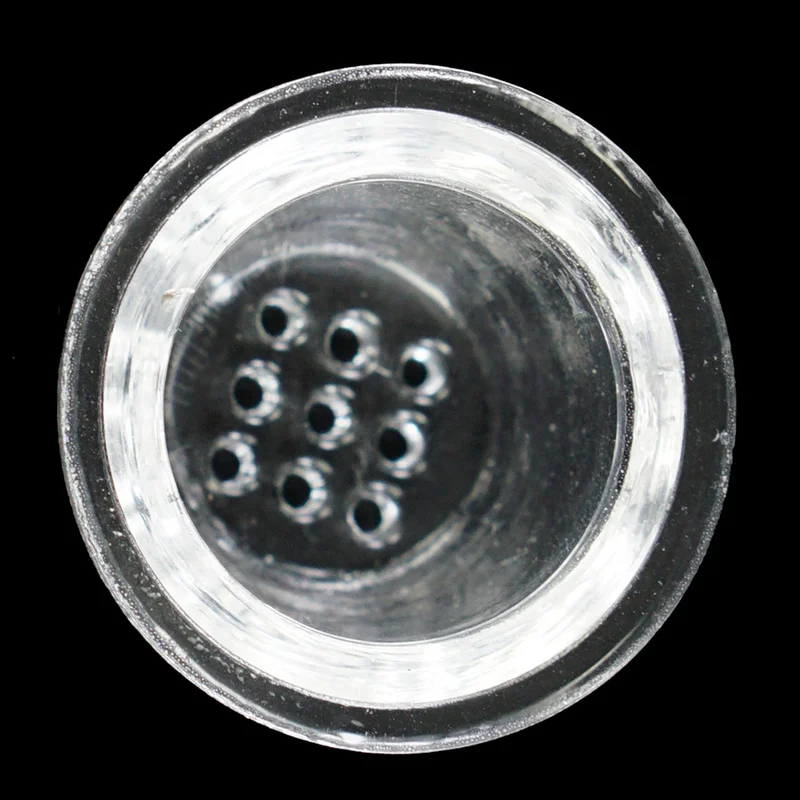 

10 Pcs/lot Nine/one Hole Tobacco Glass Smoking Bowl Diameter 2.7cm for Smoking Pipe Herb Pipe Lighter Weed Accessories