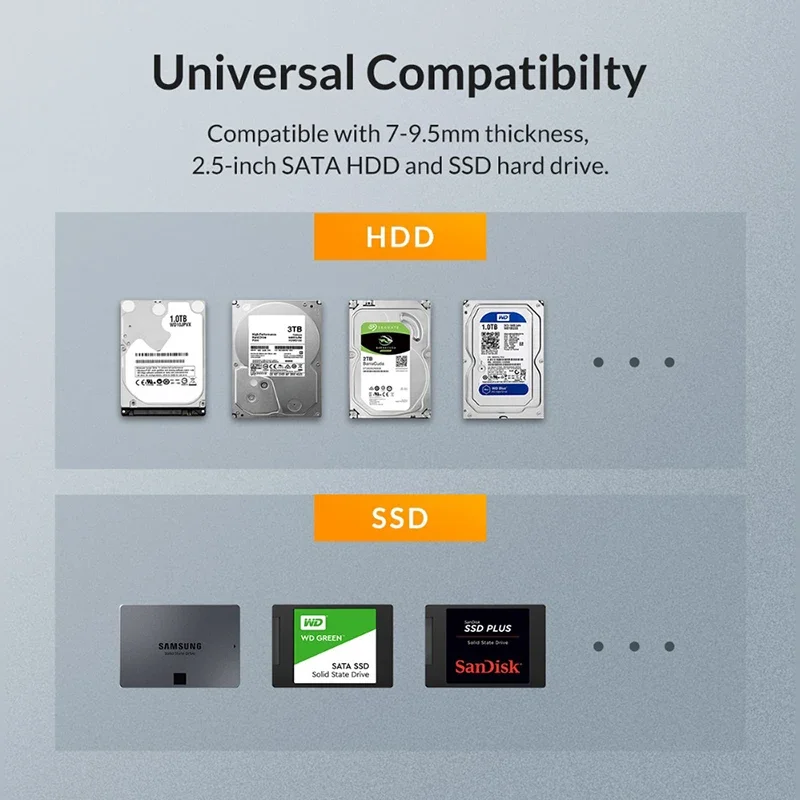 Внешний корпус USB SDD для жесткого диска Sata-USB 3.0