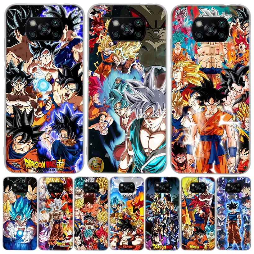 

Dragon Ball Super For Xiaomi Mi 11T Pro 11 Lite 11i 12X 12 10T 9T 10Lite 5G Phone Case 10 9 8 Ultra 6X 5X CC9 Housing Fundas Poc