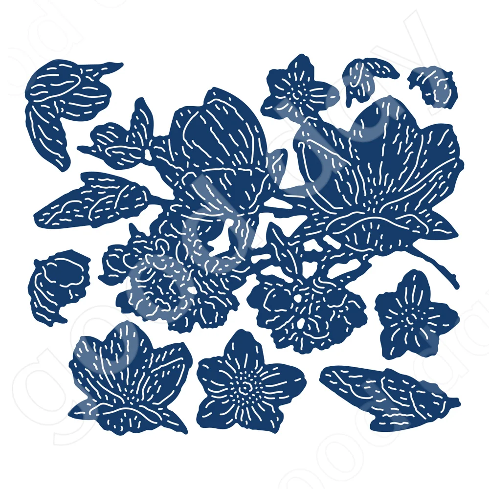 

Beautiful Flower Metal Cutting Dies Scrapbook Diary Decoration Embossing Template Diy Greeting Card Handmade New 2022 Arrival