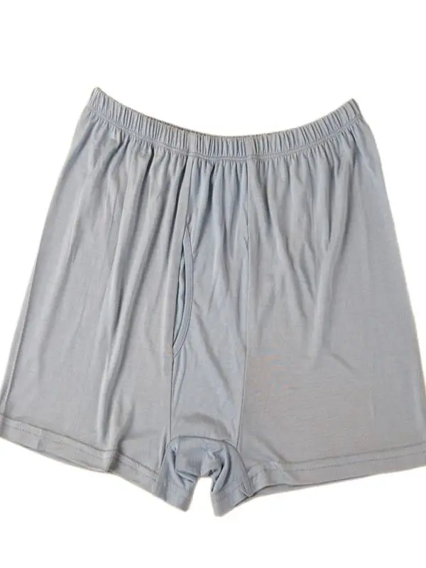 

Мужские однотонные эластичные боксеры из 100% шелка, на осень/зиму