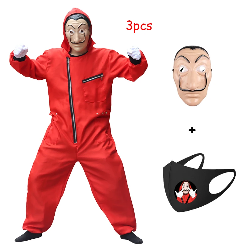 

Костюм из фильма «бумажный дом», «бумажный дом», Сальвадор Дали», костюм для косплея, костюмы для Хэллоуина и вечеринки