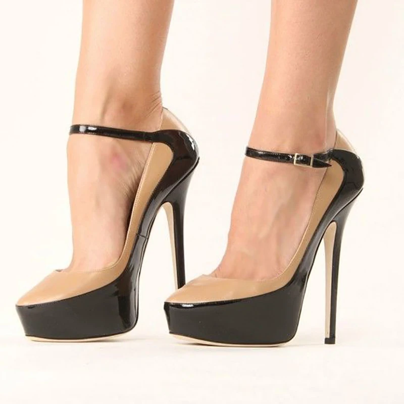 

Женские туфли-лодочки на платформе и высоком каблуке, большие размеры