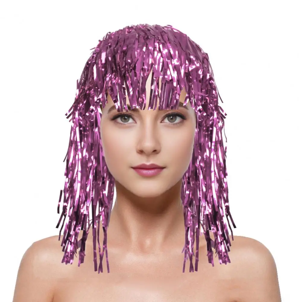 Фольгированный парик для взрослых