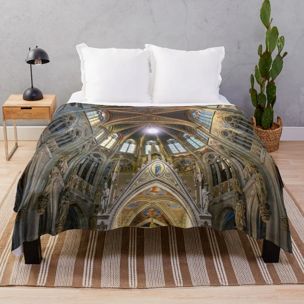 Votivkirche или вотивная церковь во Восенью Австрии фланелевое одеяло для дивана