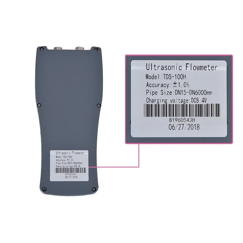 TDS-100H расходомер воды с датчиком M2 (DN50 ~ DN700mm 0-160 ℃) портативный цифровой редуктор