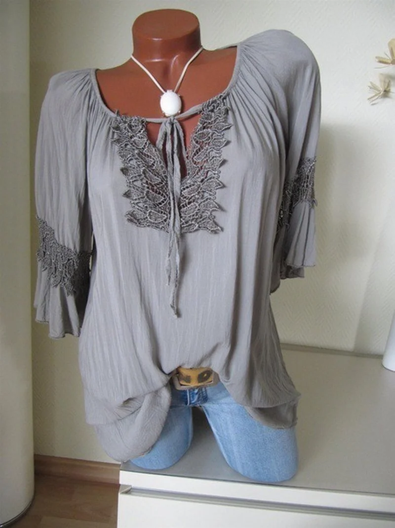 

Fashion Printing Large Size Women's Blouse and Tops V-neck Sleeveless Lace Vest Ladies Tee Shirt Tops Women Blusas Baratas