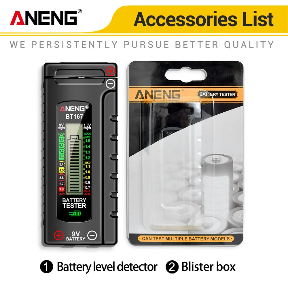 

ANENG BT167 Тестер батарей