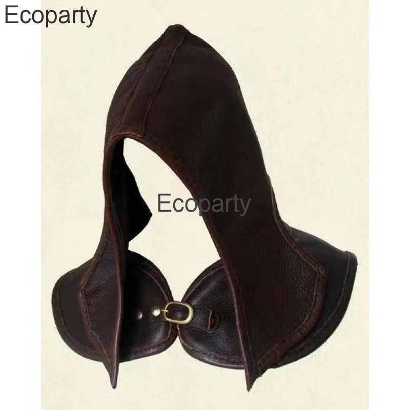 Шарф-капюшон из искусственной кожи для мужчин и женщин короткий винтажный