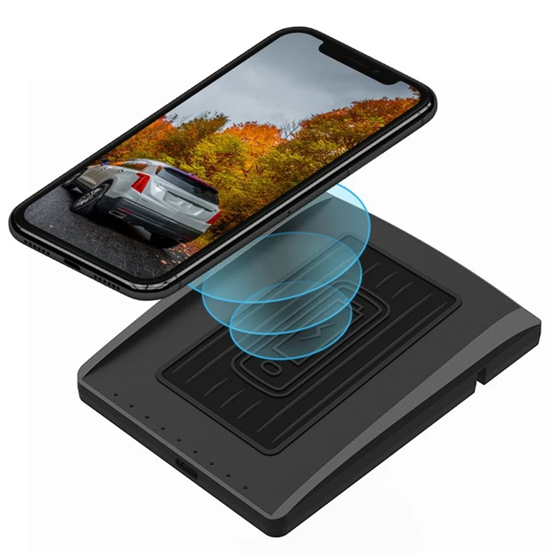 

10W Car Wireless Charger For Cadillac XT5 XT6 2019 2020 2021 Accessories Center Console Wireless Phone Charging Pad Mat