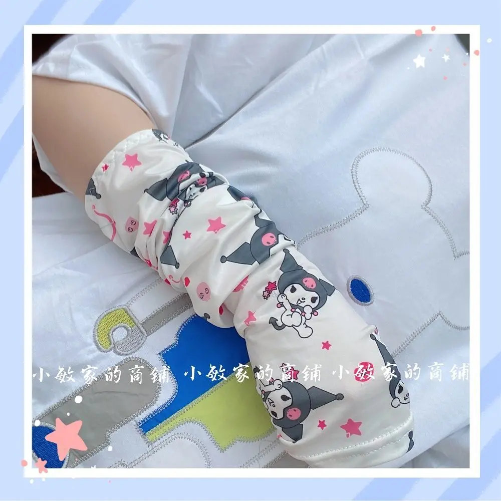 

Kawaii Sanrios Accessories Kuromi Collection Cartoon Cute Summer Sun Protection Smooth Cooling Ice Sleeves Anime Dolls Girl Gift