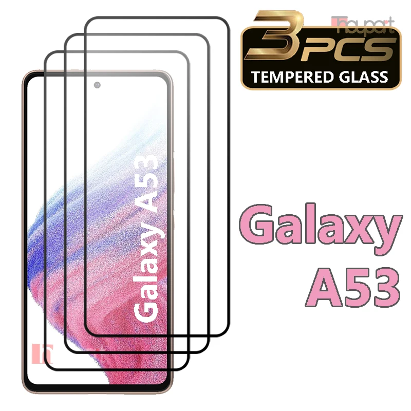 3 шт. закаленное стекло для Samsung Galaxy A53 Защитная пленка экрана
