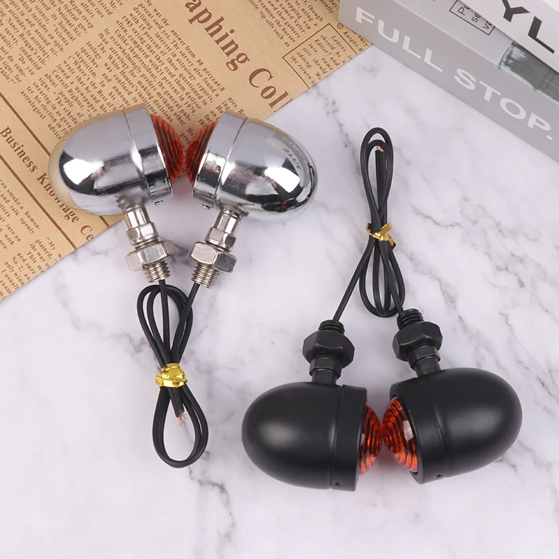 Мотоциклетные поворотники в стиле ретро универсальные 12 В 2 шт.