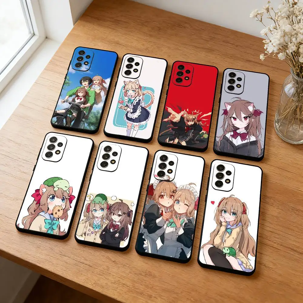 Фото Милый чехол для телефона Neuro Sama Evil Neuro для Samsung S25, S24, S23, S22, S21, S20, Plus, мягкий силиконовый черный чехол №1