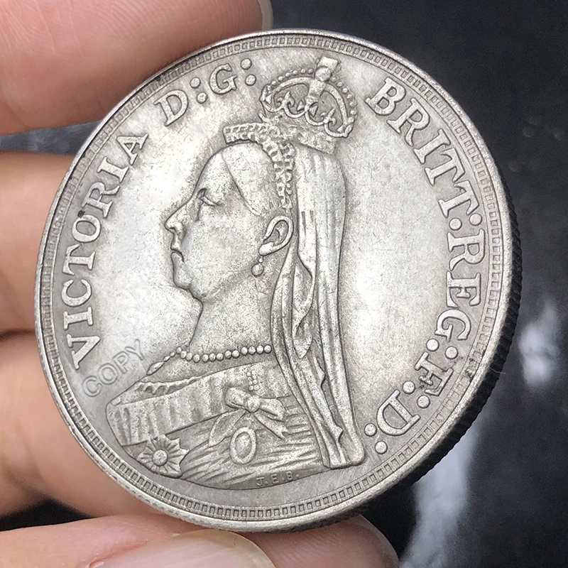 Коллекционная памятная монета UK 1887 Victoria Золотая/Серебряная/антикварная лошадь