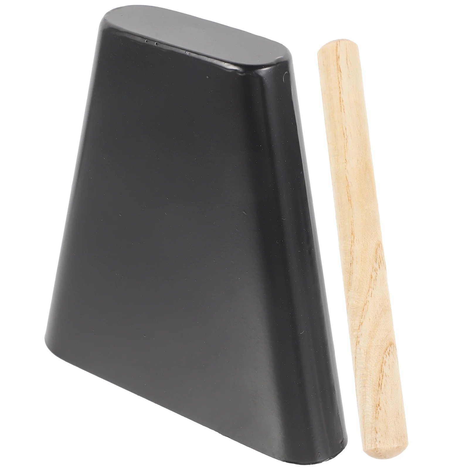 

Cowbell Bass Stick Kids Percussion Instrument Drum Beater Children Cheering Bell Metal Balck Noise Maker