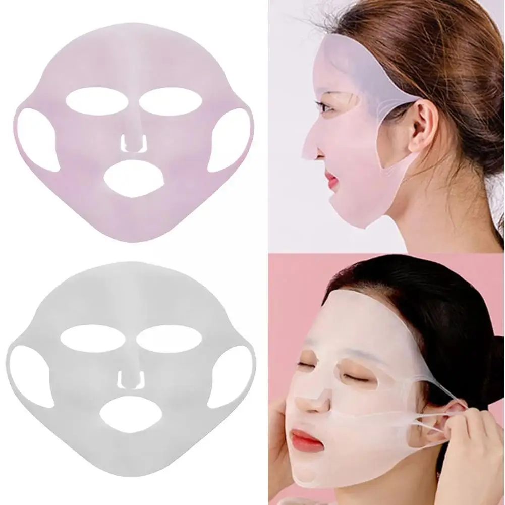 

3D Silicone Mask Face Women Skin Care Tool Hanging Firming Sheet Mask Tools Reusable Wrinkle Ear Face Gel Ear Lifting Anti B1T3