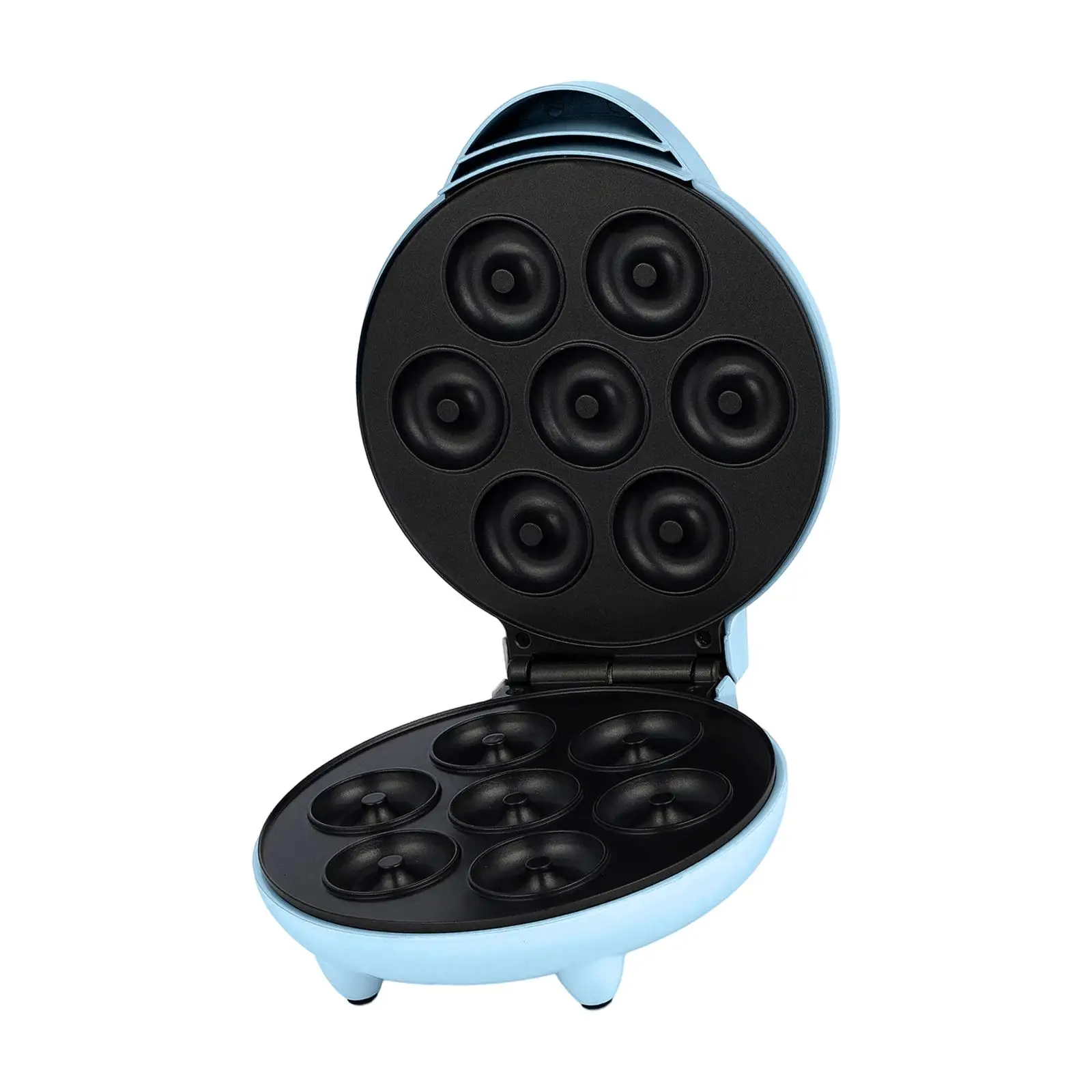 

Mini Donut Maker Waffle Iron with Indicator Light 1000W Easy to Clean Pancake Machine for Household Commercial Use Bakery Snack