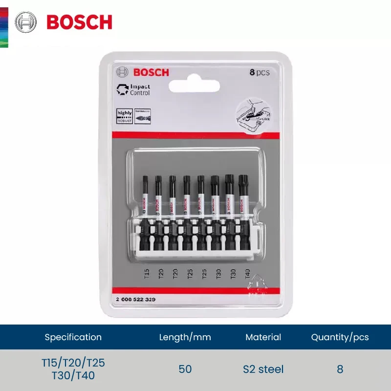 

Наборы бит для ударных отверток Bosch 25-50 мм