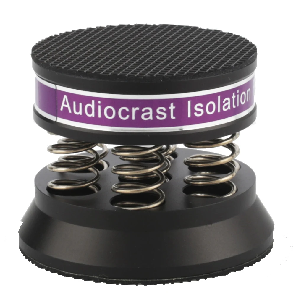 Audiocrast 4 шт. черная алюминиевая пружинная фотоизоляционная подставка для HiFi