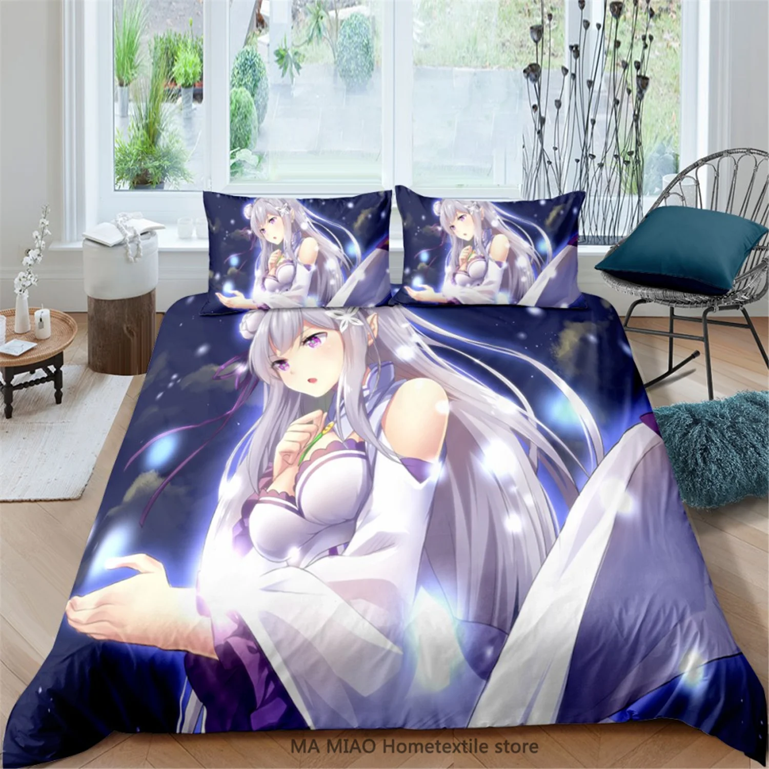 

2/3 Pieces Cartoon Bedding Set 3D Luxury Japan Anime Duvet Cover Sexy/Lovely Girls Comforter Quilt Cover EU/US/AU/UK Size