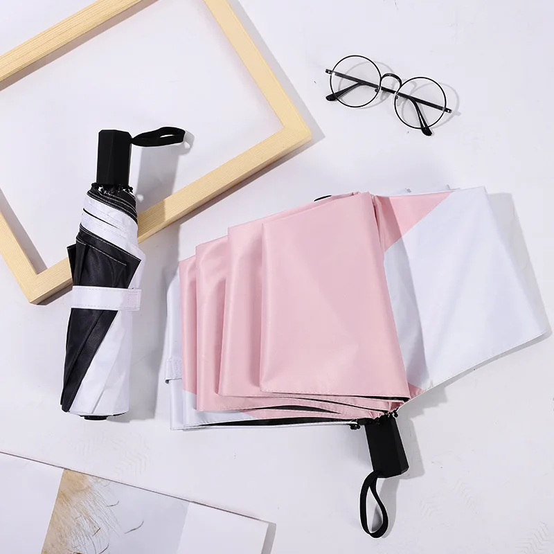 

The color umbrella is UV protection umbrella, windbreak umbrella is prefabricated retractable umbrella for women and children