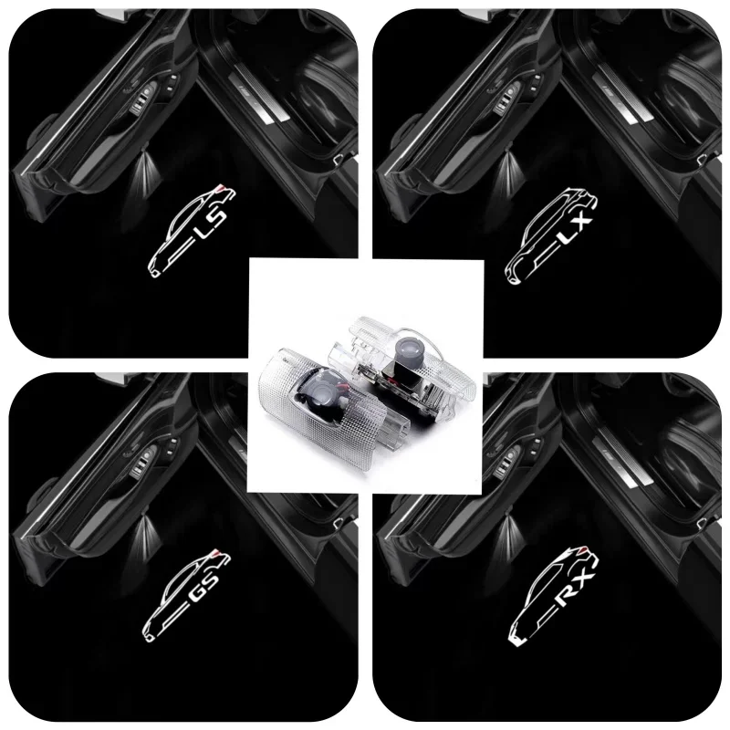 Светодиодный проектор приветствия двери автомобиля с логотипом универсальная