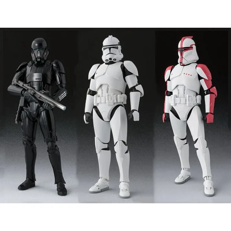 

Anime Marvel Star Wars Handheld Empire White Soldier Black Storm Death Troop Red Clone Model Decoration Toy Box Gift