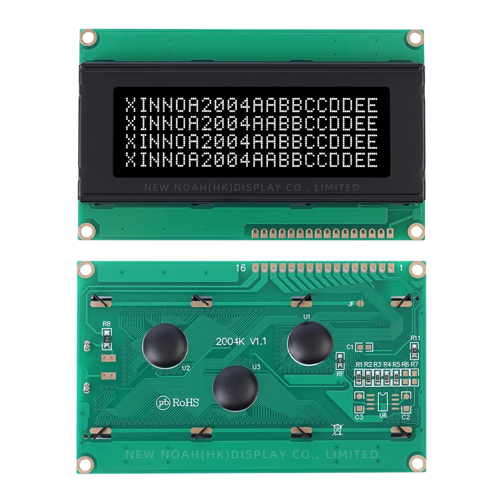 BTN черная пленка белый 2004K символьный ЖК-модуль экран дисплея 4X20 4*20 плата адаптера