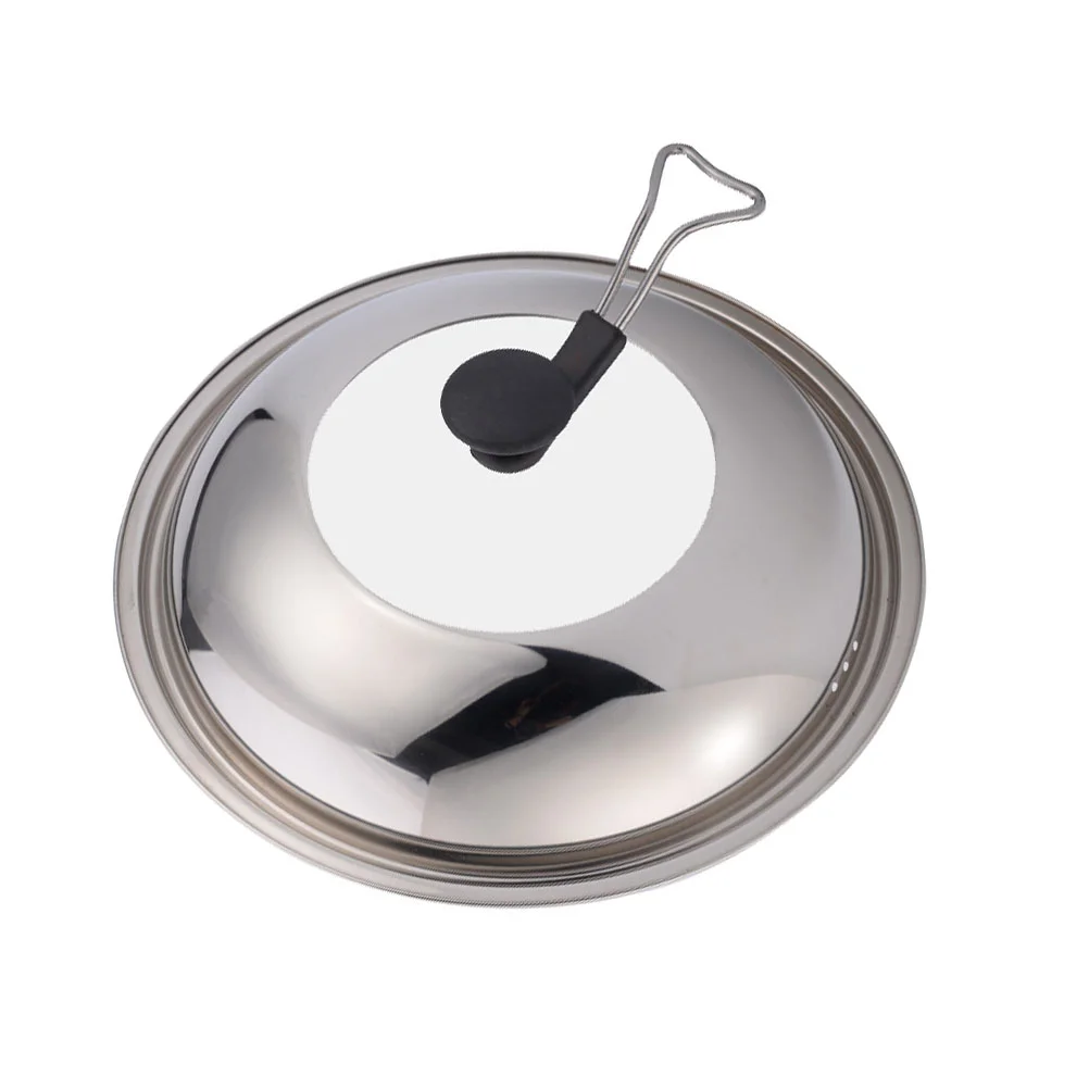 

Lid Pan Lids Cover Replacementround Skillet Frying Glass Pot Inch 6 12 Universal Dome Cooking Basting Handle Steel Stainless