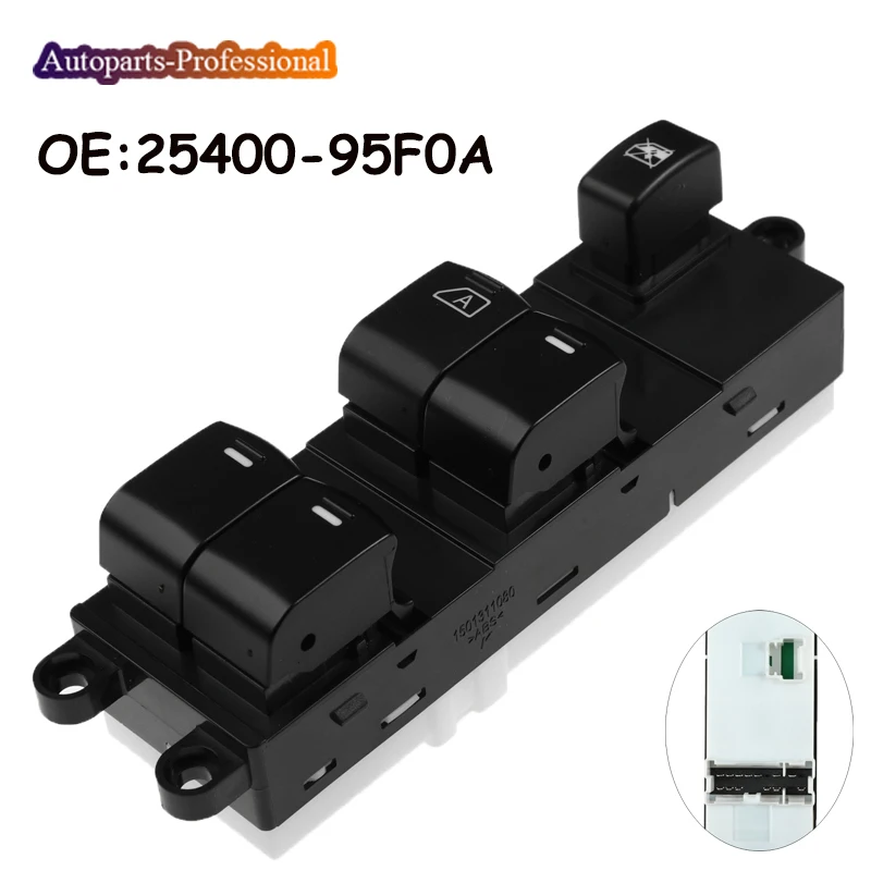 

High Quality Power Window Master Switch For Nissan Sunny Almera 2540095F0A 25400-95F0A Car Auto accessorie