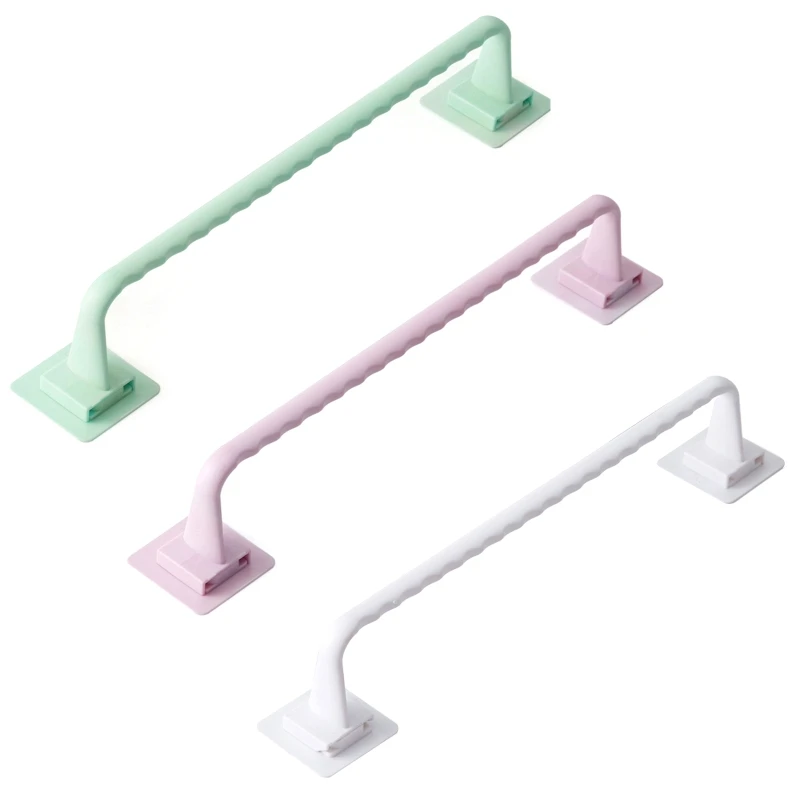 

Adhesive Towel Rack Bathroom Towel Bar Wall Mounted Towels Hanger Toilet Suction Cup Holder Kitchen Bathroom Organizer