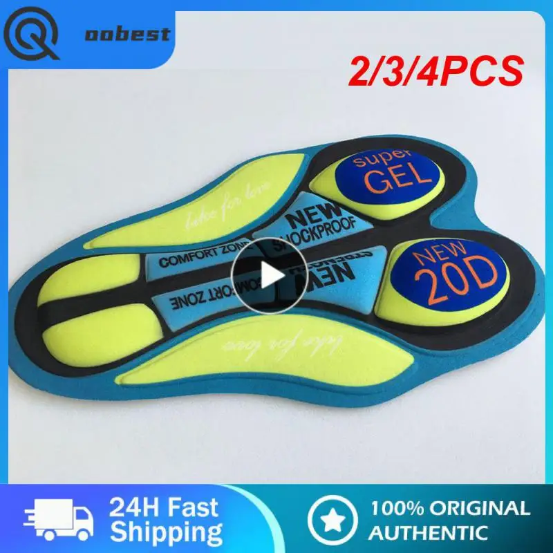 

2/3/4PCS Sponge Breathable Pads Repair Clothes Sew Riding Pants Bicycle Shorts Cushion Different Colors Bicycle Cushion