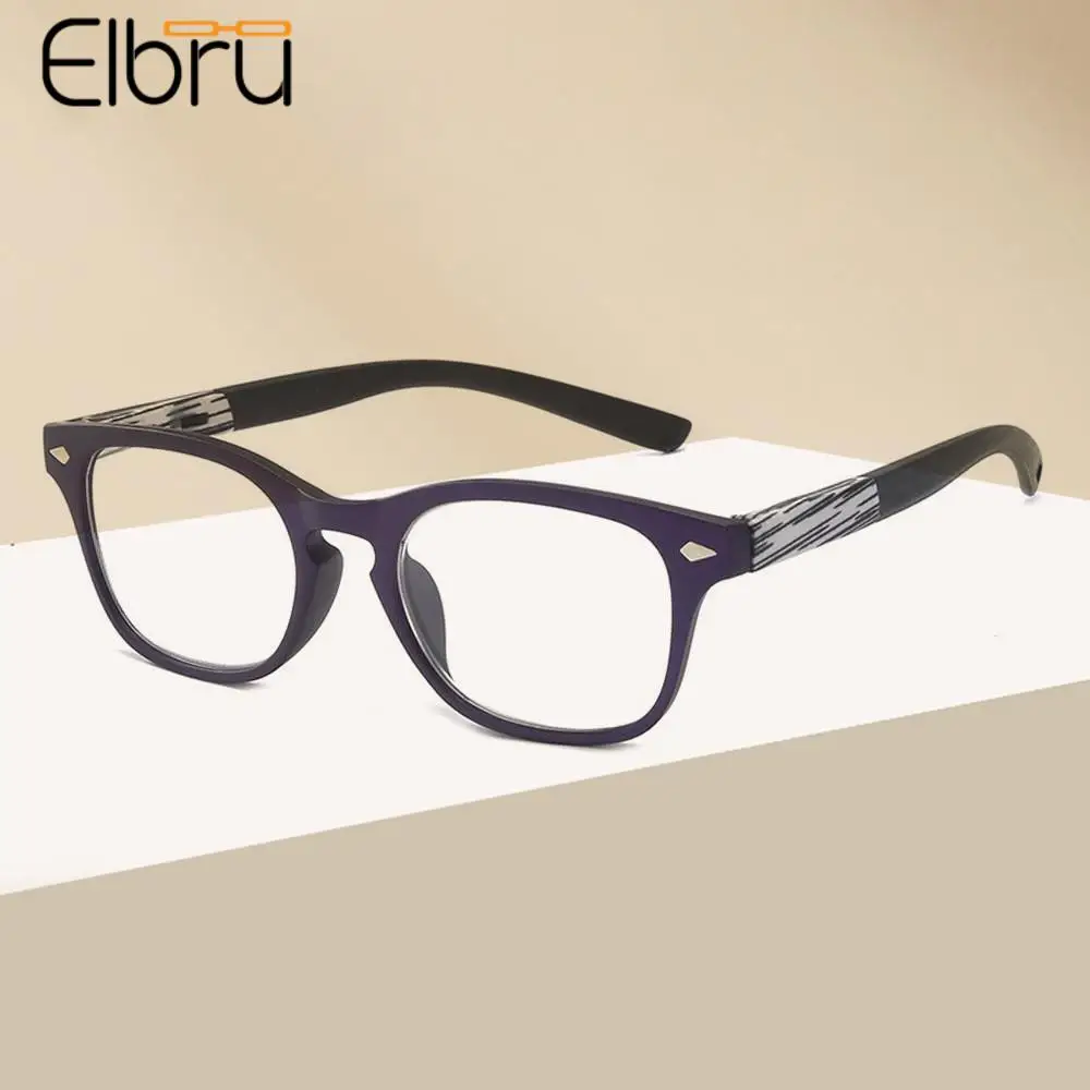 

Elbru Retro Wood Grain Reading Glasses Women Men Fashion Presbyopia Eye Glasses Male Feamle Presbyopic Eyewear Diopters+1+2+3+4