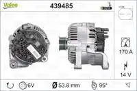 

VALEO 439485 ALTERNATOR FOR CHARGER DYNAMO BMW E60 M47 M57 12V 170A KAMPANYALI