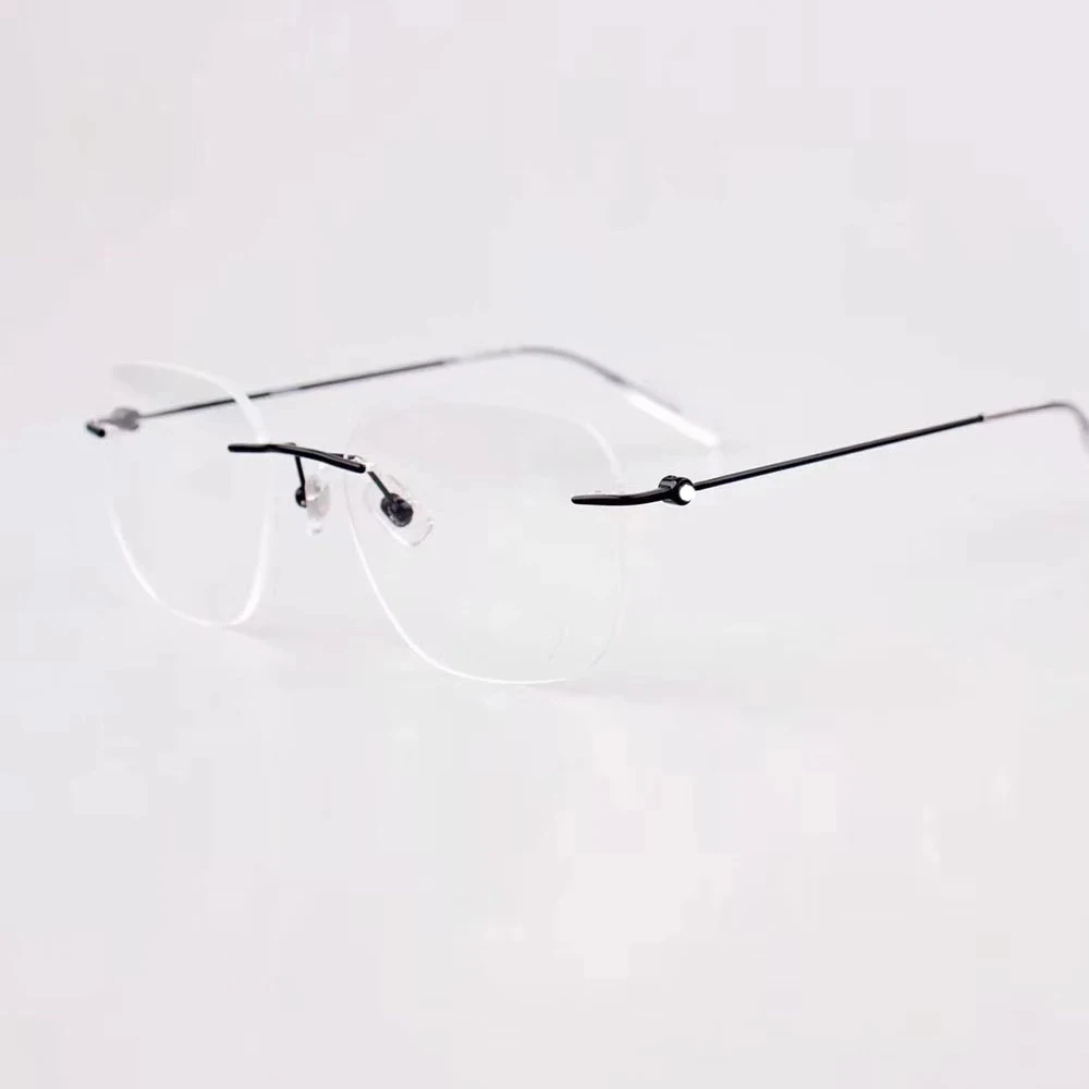 

Оправа для очков без оправы для мужчин и женщин, брендовые Роскошные оптические аксессуары для чтения по рецепту, при близорукости, дальноз...