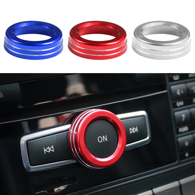 

For Mercedes Benz A Class B Class E Class GLK GLA CIA GLE ML GL W251 W168 W176 W245 Car Volume Knob Decorative Ring Cover