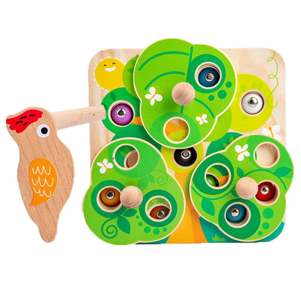 

1 Set of Woodpecker Catching Insects Educational Plaything for Children