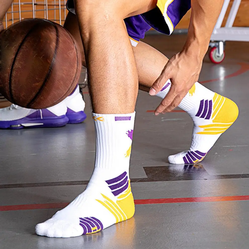 

1 пара, спортивные баскетбольные носки из мягкого полиэстера