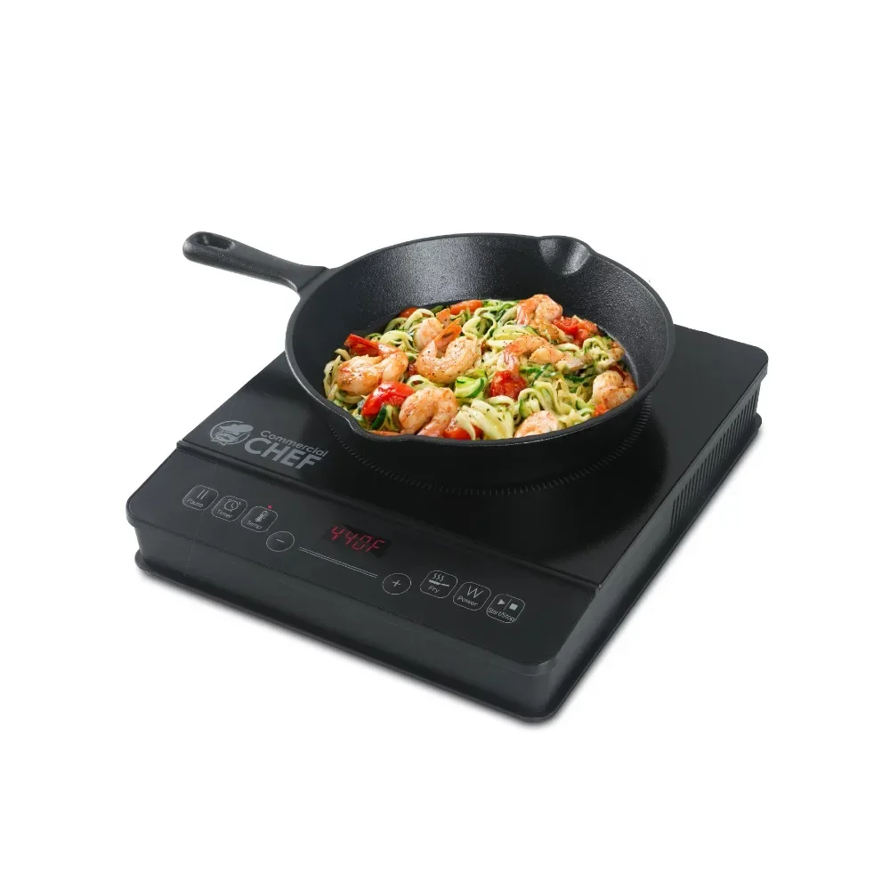

Commercial Chef Portable Induction Cooker Countertop Burner 1800 Watts