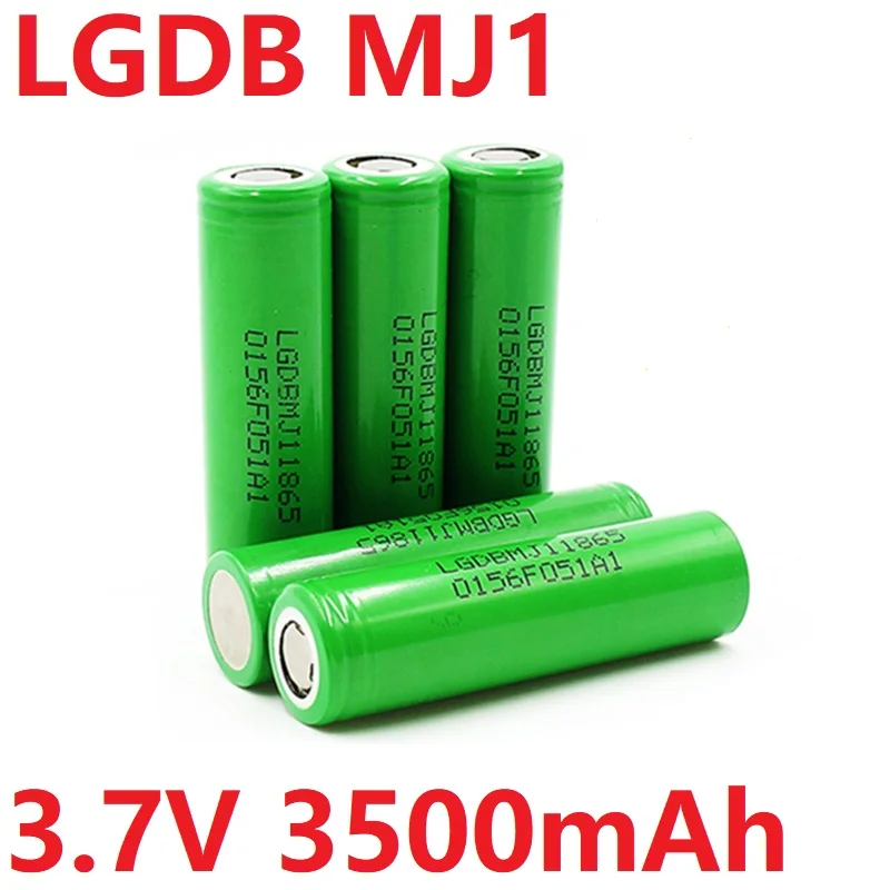 

Литий-ионный перезаряжаемый аккумулятор + зарядное устройство LGDB MJ1 18650 3,7 в 3500 мАч 30A разряд широко используется: фонарики, электроинструменты, игрушки