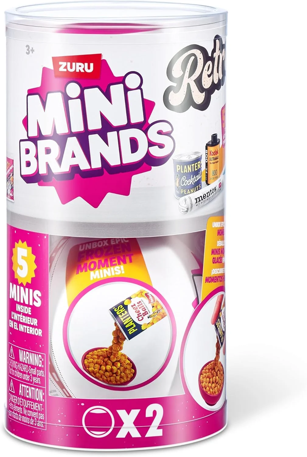 Капсула ZURU Mini Brands Retro 2 шт. с 60+ загадочными мини-капсулами для сбора настоящими